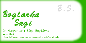 boglarka sagi business card